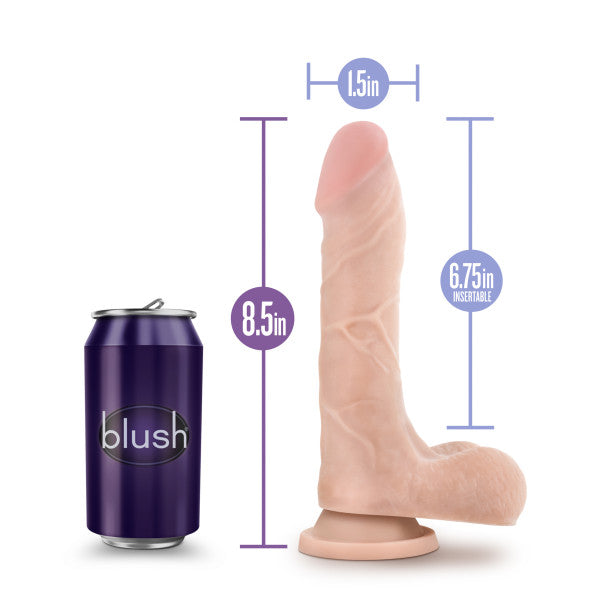 Blush Mister Perfect Dual Density Realistic Dildo with Suction Cup – Beige