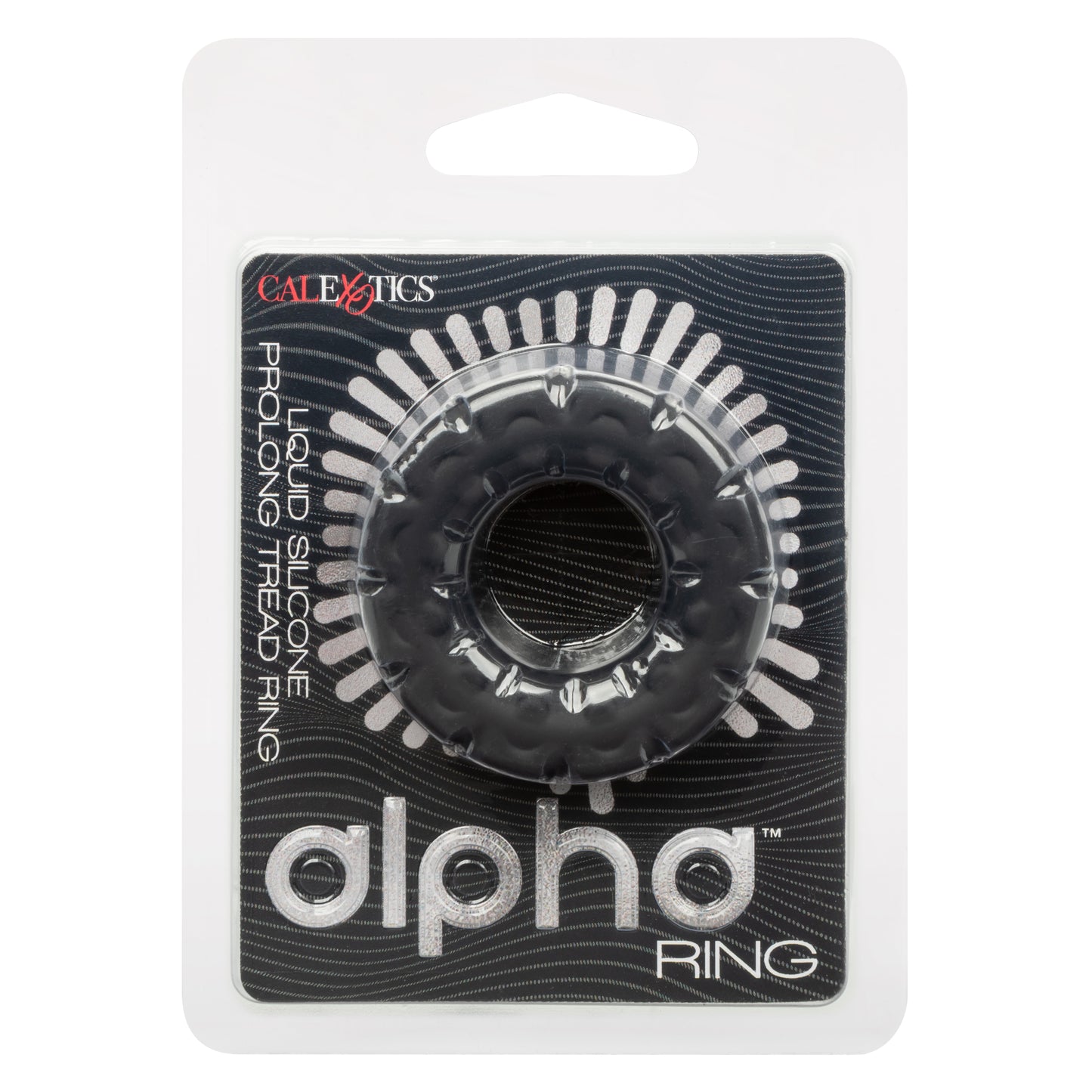 Alpha Liquid Silicone Prolong Tread Ring – Black