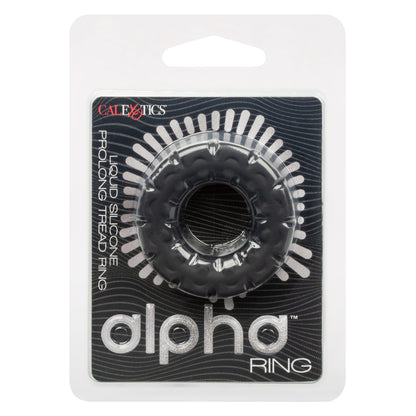 Alpha Liquid Silicone Prolong Tread Ring – Black