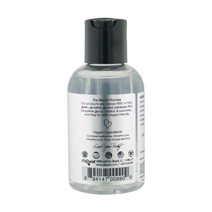 Sliquid Spark Silicone Lubricant 4.2 Oz – Menthol Infused, Waterproof