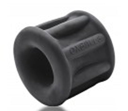 Oxballs Baller Max Tag Ballstretcher – Black – Extra Tall with Eight Stretch Ribs