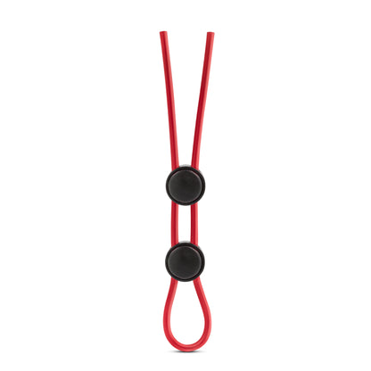 Blush Stay Hard Silicone Double Loop Cock Ring - Red