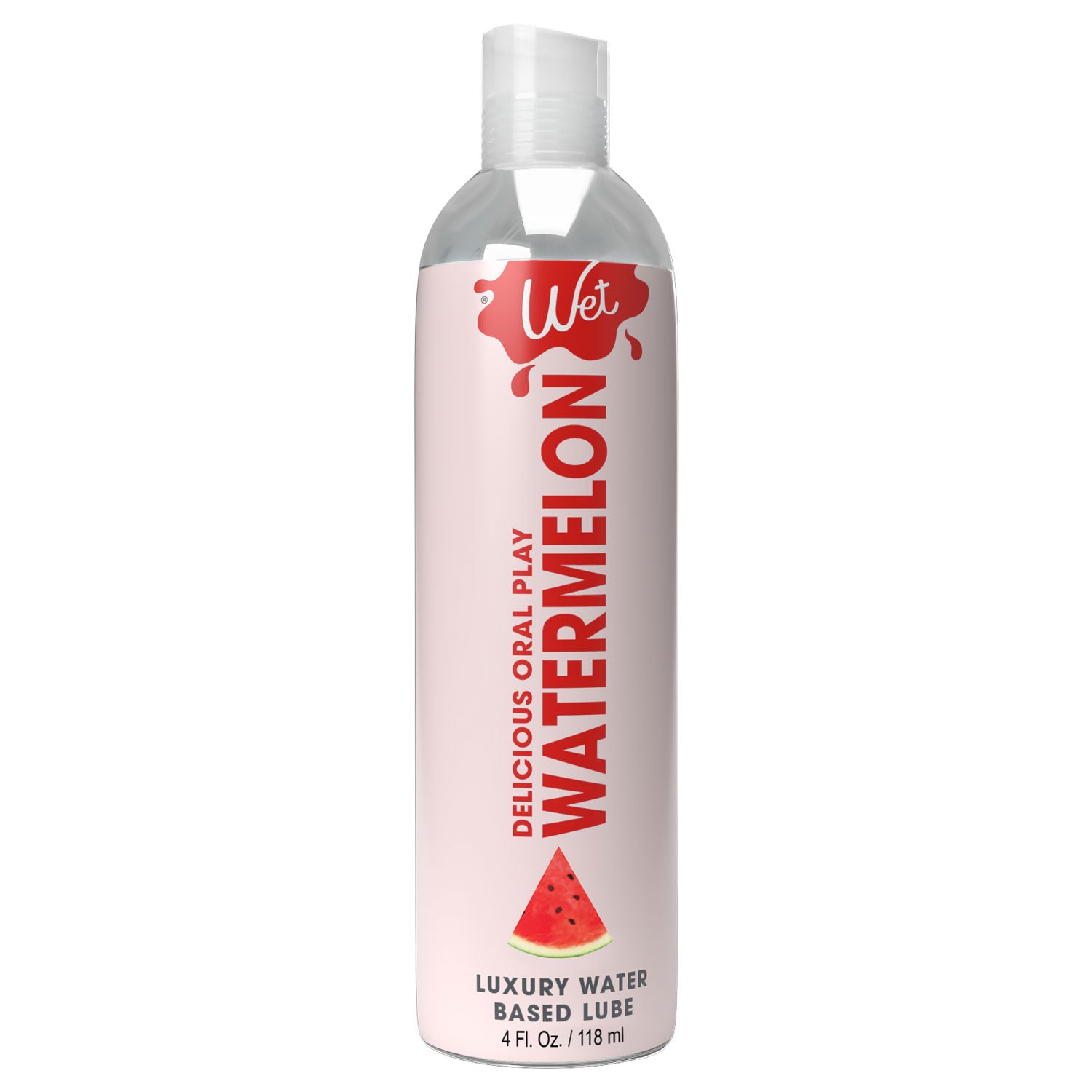 Wet Delicious Oral Play Watermelon Water-Based Flavored Lubricant 4 Oz