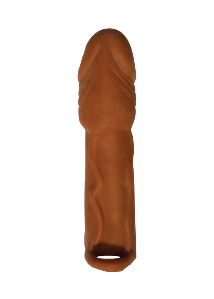 Skinsations Latin Lover Series Husky Lover 6.5 Inch Sleeve - Brown