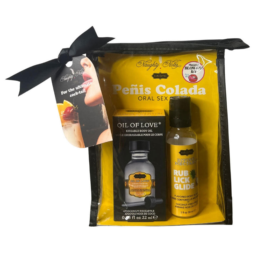 Kama Sutra Penis Colada Oral Sex Kit – Pina Colada Flavor