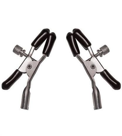 Sportsheets Sex and Mischief Nipple Clips – Adjustable Black Clamps