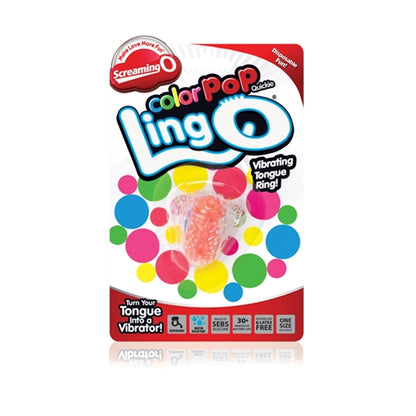 Screaming O Ling O Mini Vibrator for Oral Use - Orange