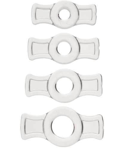 Titanmen Tools Cock Ring Set - Adjustable Clear Rings