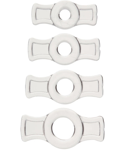 Titanmen Tools Cock Ring Set - Adjustable Clear Rings