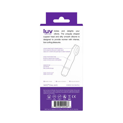 VeDO Luv Mini Vibe - Into You Clitoral Stimulator - Purple