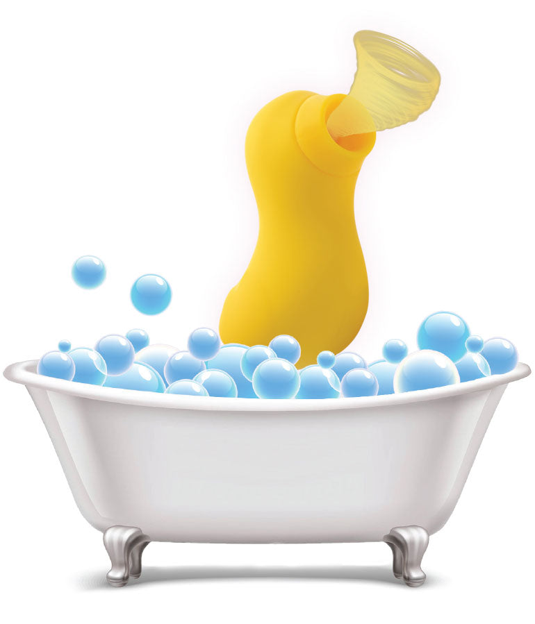 Sucky Ducky Silicone Clitoral Stimulator - Yellow - Multi-Speed and Waterproof