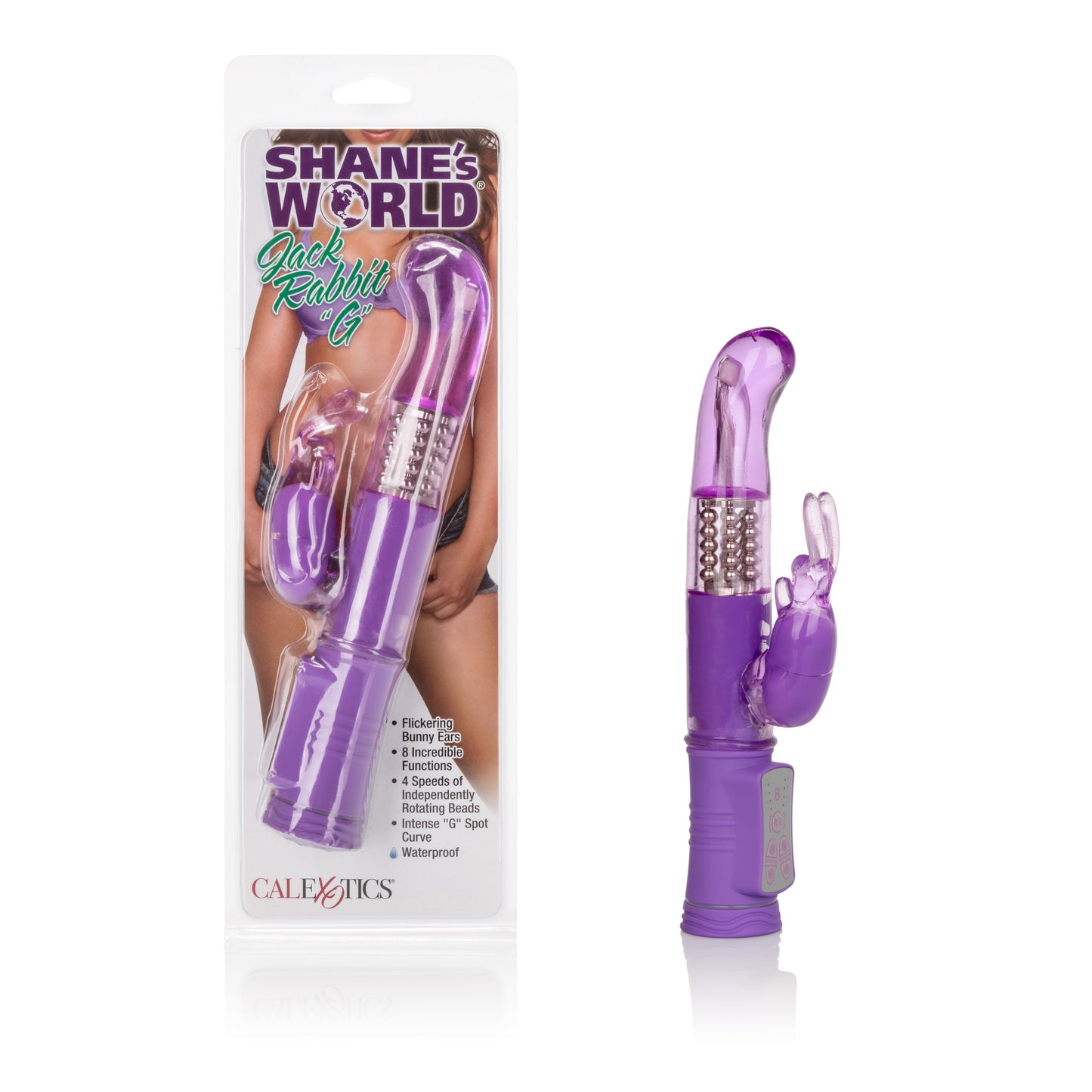Shane's World Jack Rabbit G - Personal Massager with G-Spot Curve - Purple
