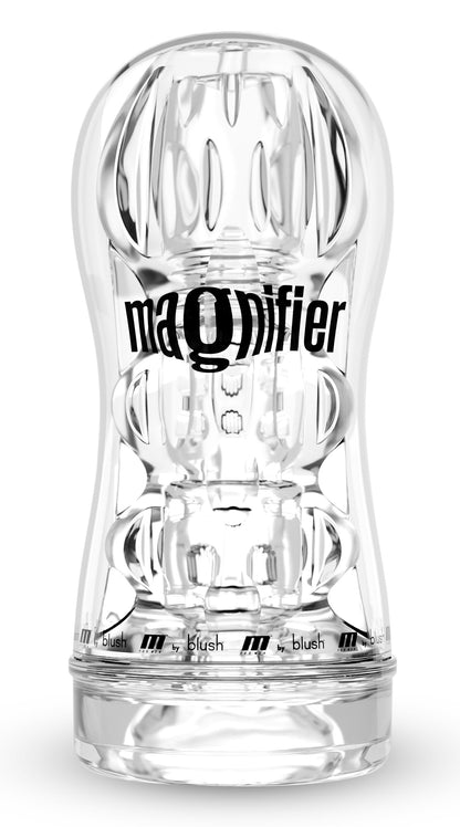 M for Men Magnifier - Pocket Stroker - Self-Lubricating - Clear
