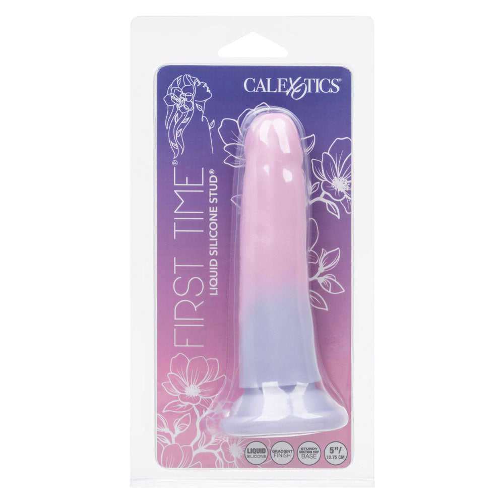 CalExotics First Time Liquid Silicone Stud – Flexible Textured Suction Cup – Multi