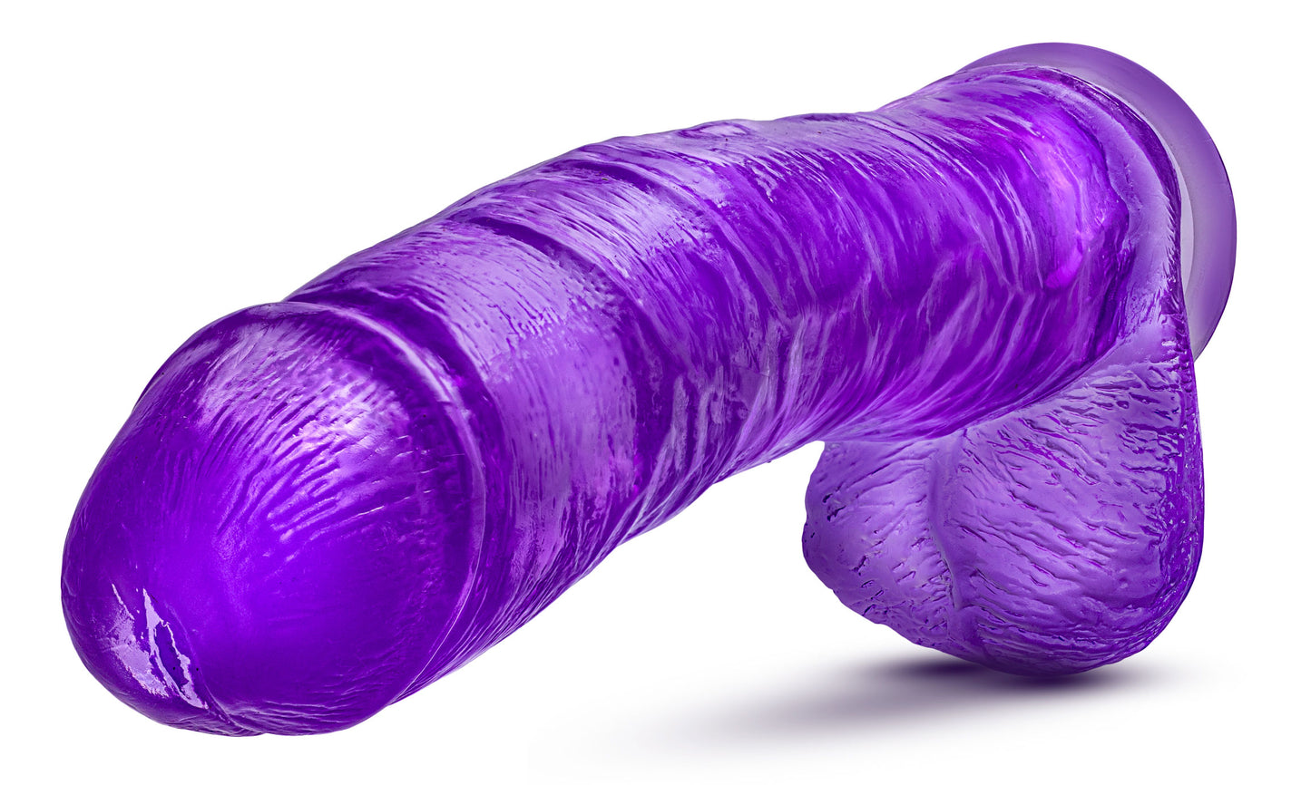 Blush B Yours Plus Mount n' Moan Dildo – Purple – G-Spot and P-Spot Stimulation with Suction Cup Base