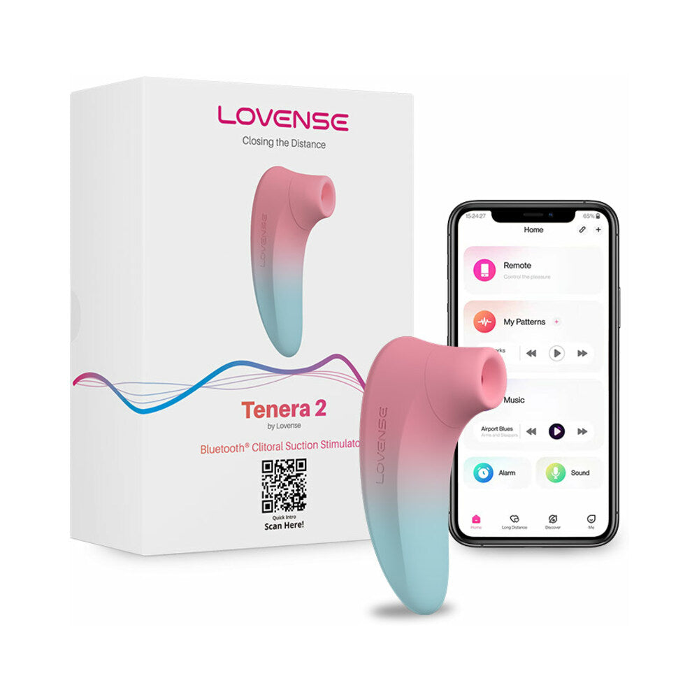 Lovense Tenera 2 App-Controlled Air Sucking Toy - Multi-Color