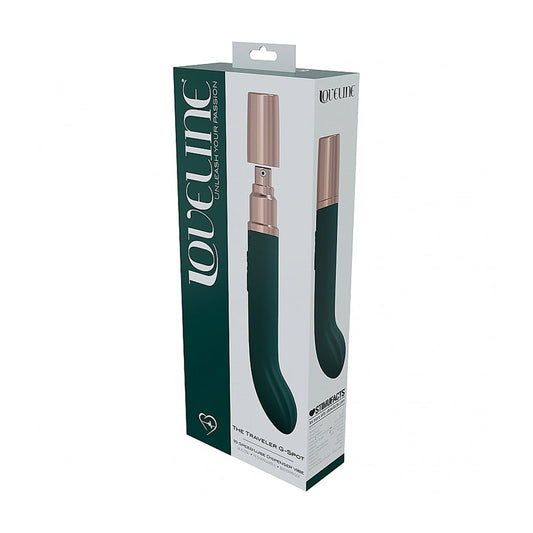 LoveLine Traveler G-Spot Silicone Vibrator – Forest Green