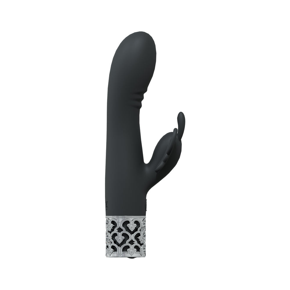Royal Gems Monarch Silicone Rechargeable Vibrator – Black