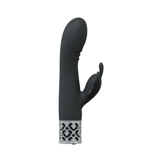 Royal Gems Monarch Silicone Rechargeable Vibrator – Black