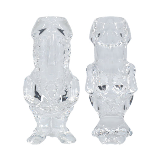Dickheads Couples Tall Shot Glass Set – Clear – 44 ml