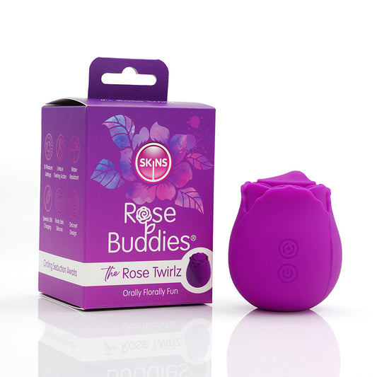 Skins Rose Buddies Rose Twirlz Vibrating Toy – Purple