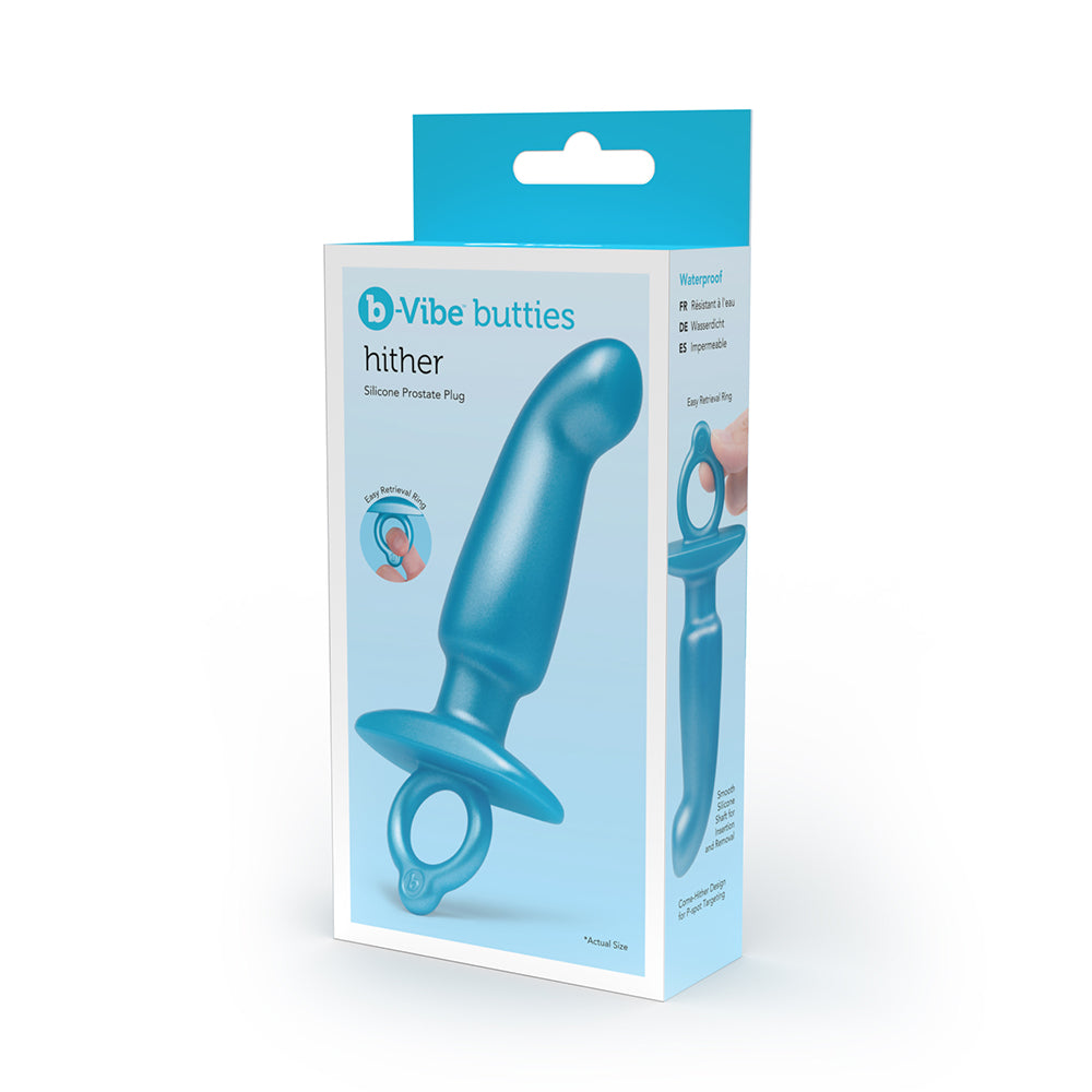 b-Vibe Hither Silicone Prostate Plug – Blue
