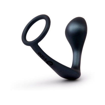 b-Vibe Ringer Cock Ring & Prostate Plug – Gray