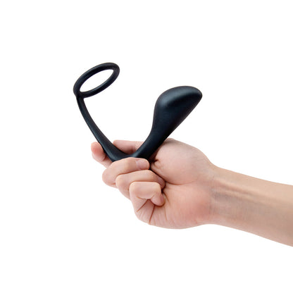 b-Vibe Ringer Cock Ring & Prostate Plug – Gray