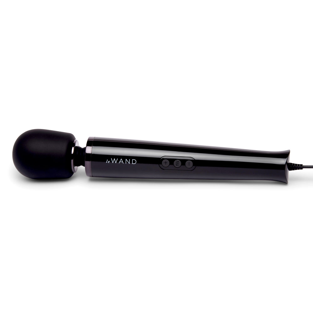 Le Wand Plug-In Vibrating Massager – Black