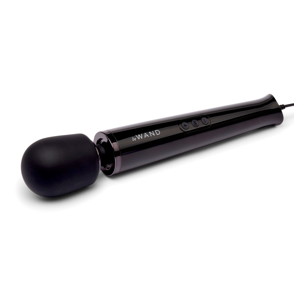 Le Wand Plug-In Vibrating Massager – Black