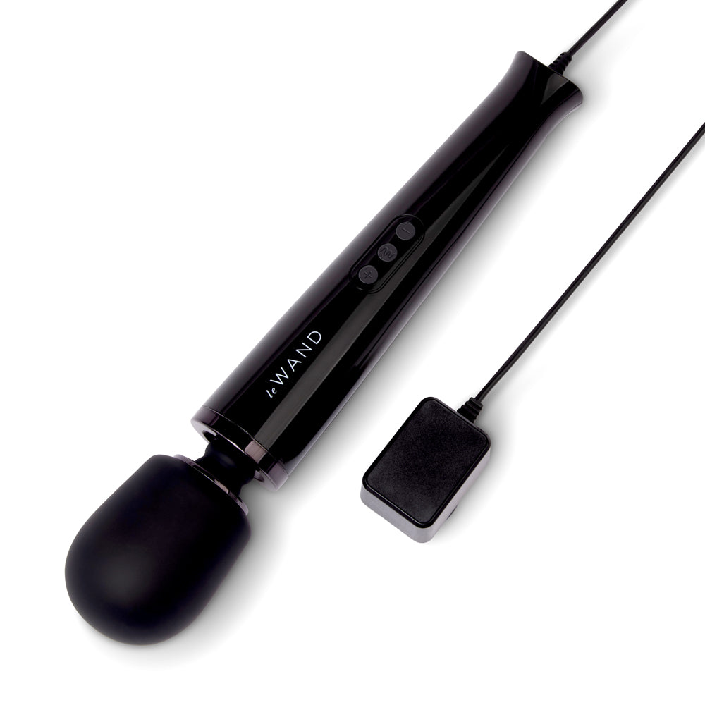 Le Wand Plug-In Vibrating Massager – Black