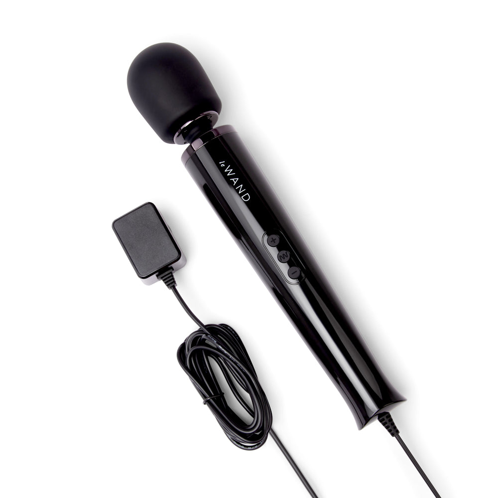 Le Wand Plug-In Vibrating Massager – Black