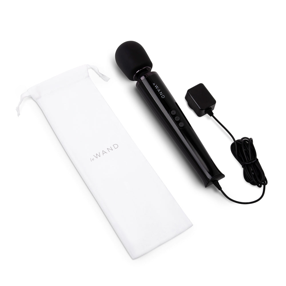 Le Wand Plug-In Vibrating Massager – Black