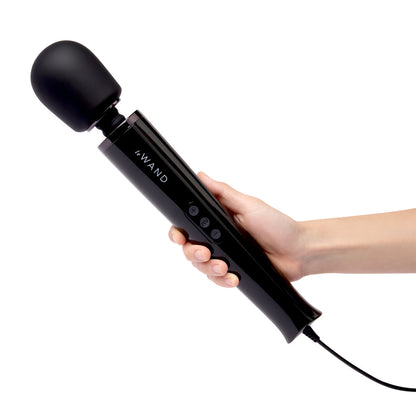 Le Wand Plug-In Vibrating Massager – Black