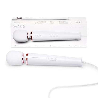 Le Wand Plug-In Vibrating Massager – White