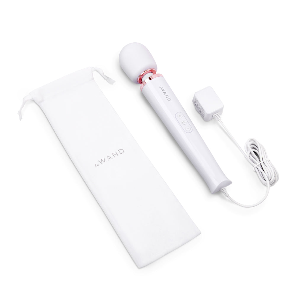 Le Wand Plug-In Vibrating Massager – White