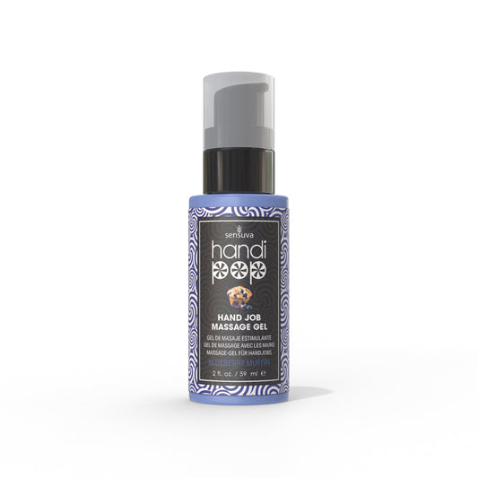 Sensuva HandiPop Edible Hand Job Massage Gel – Blueberry Muffin – 2 oz