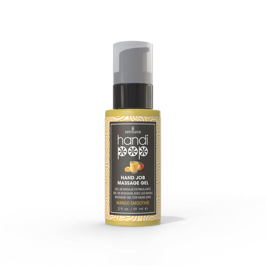 Sensuva HandiPop Edible Hand Job Massage Gel – Mango Smoothie – 2 oz