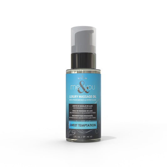 Sensuva Me & You Pheromone-Infused Luxury Massage Oil – Sweet Temptation, 2 oz