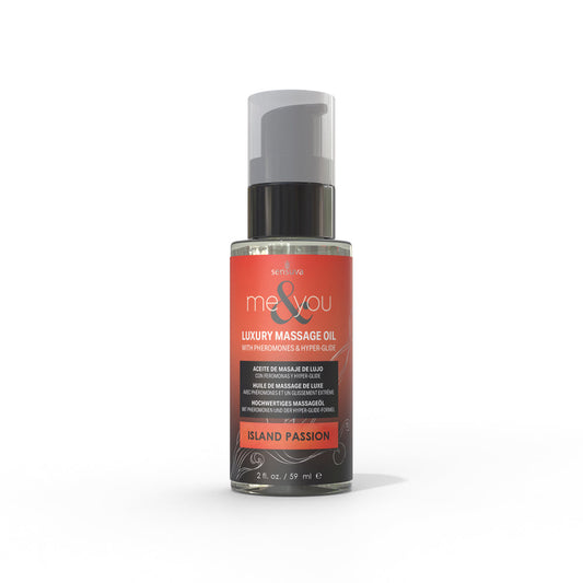 Sensuva Me & You Pheromone-Infused Luxury Massage Oil - Island Passion - 2 oz