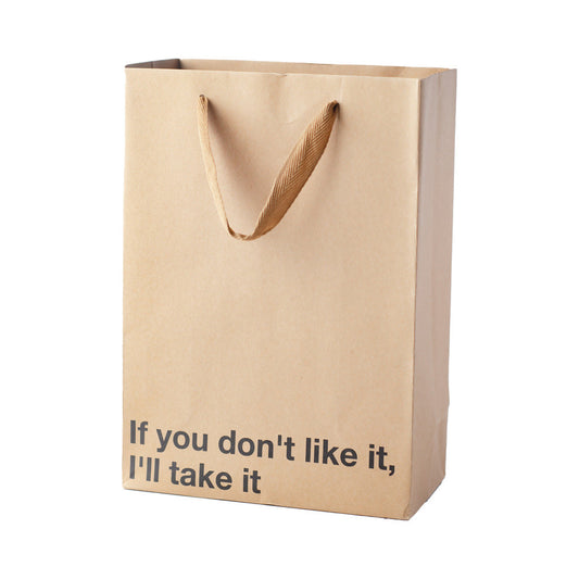 Wood Rocket If You Don't Like It Snarky Gift Bags - Tan
