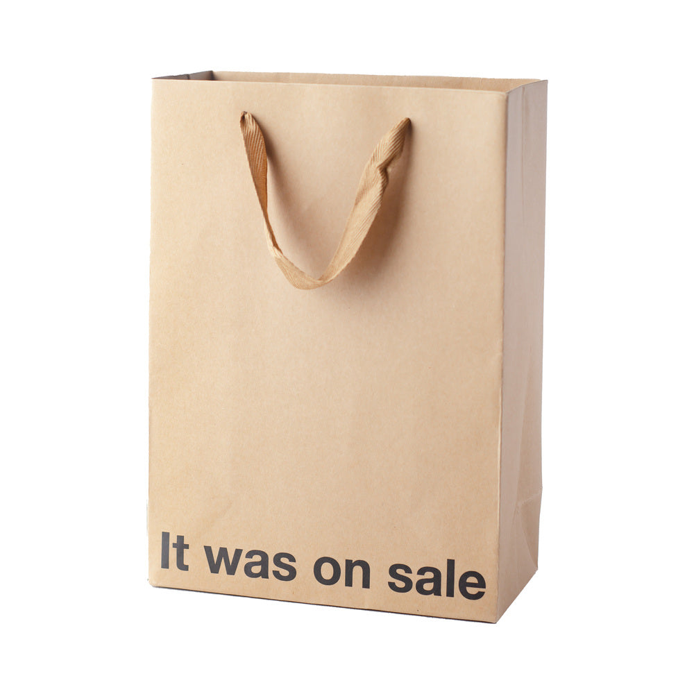 Wood Rocket It Was On Sale Snarky Gift Bags – Tan, 3 Pack