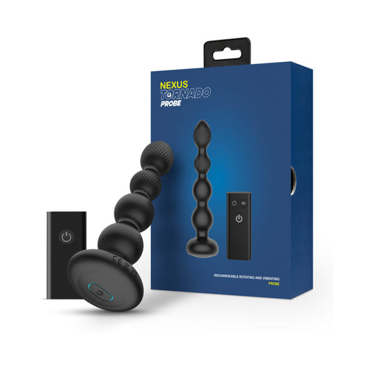 Nexus Tornado Probe Rotating and Vibrating Probe with Remote Control – Black