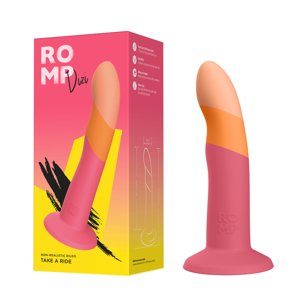 ROMP Dizi Curved Vibrator – Multi-Color – 7 Inches