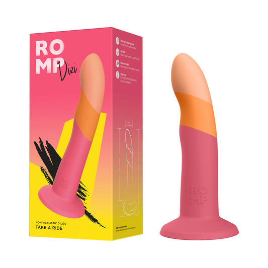 ROMP Dizi Curved Vibrator – Multi-Color – 7 Inches