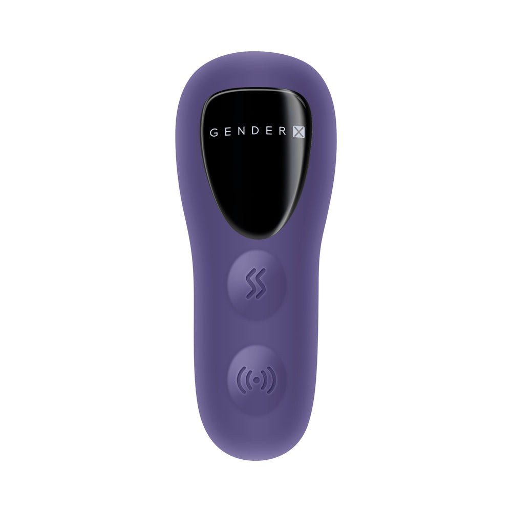 Gender X Ring It Purple – Rigid Vibe with Remote Control and Sliding Rings