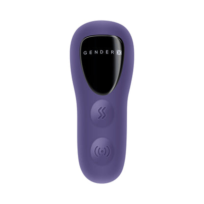 Gender X Ring It Purple – Rigid Vibe with Remote Control and Sliding Rings