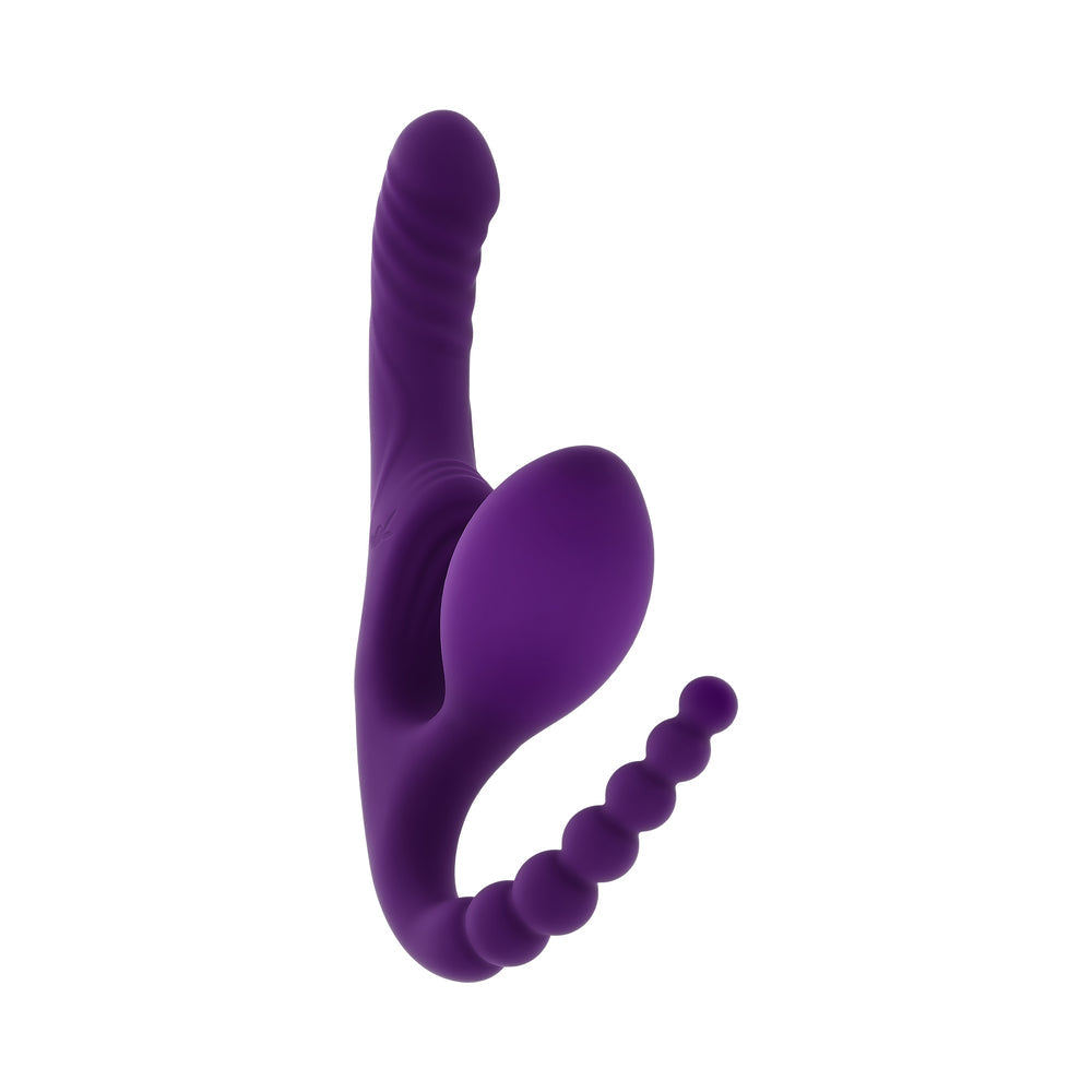 Playboy Hug It Out Acai – Inflatable Wearable Toy with G-spot and Clitoral Stimulation – Purple
