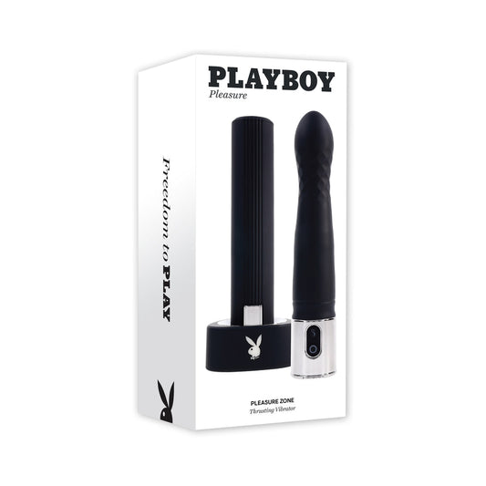 Playboy Pleasure Zone 2AM Vibrating and Thrusting Toy – Black