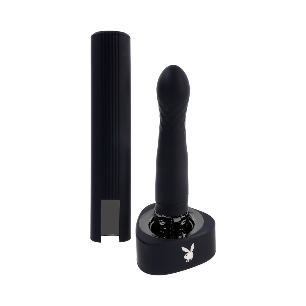 Playboy Pleasure Zone 2AM Vibrating and Thrusting Toy – Black